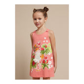 Mayoral Girls Coral Jersey Dress